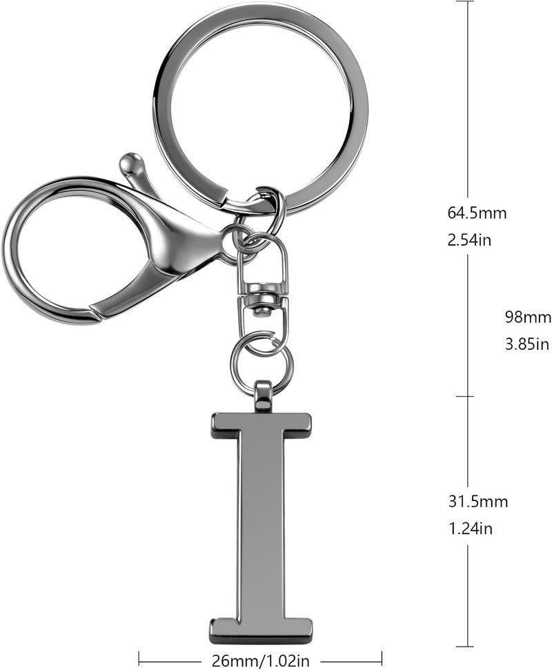 LAXPICOL Gold Letter A-Z Keychain for Women Bag Charms Purse Charms For Handbags Metal Alphabet Initial Letter Keychain - Image 3